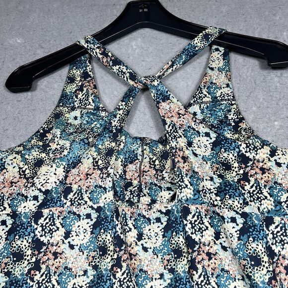 Patagonia Magnolia Spring Dress Large in Furnai Floral Neo Navy Sleeveless Knit - Picture 9 of 12